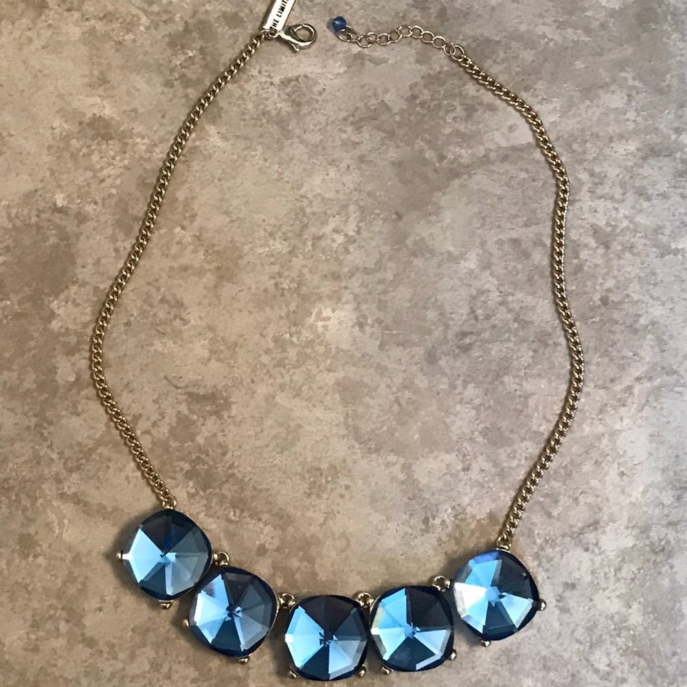 The Limited Blue Gem Statement Necklace